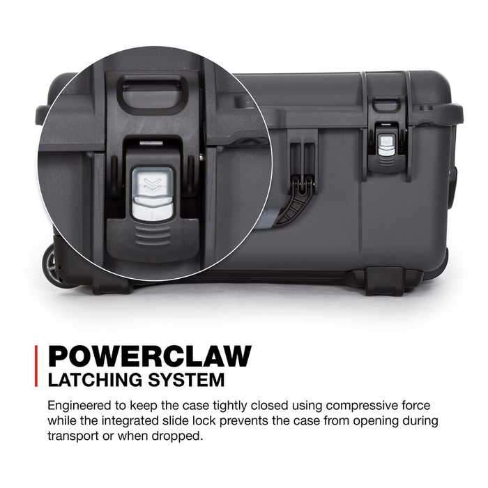 Nanuk 950 Wheeled Protective Case with Cubed Foam & Lid Foam - Graphite