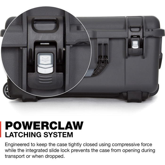 Nanuk 950 Wheeled Pro Photo Kit Protective Case with Padded Dividers & Lid Organizer - Graphite