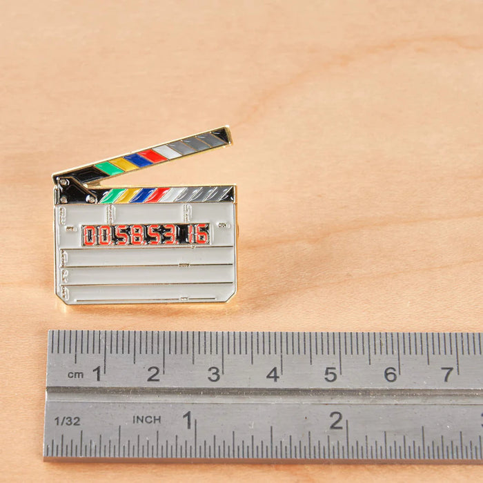 Clapperboard Pin - Gold