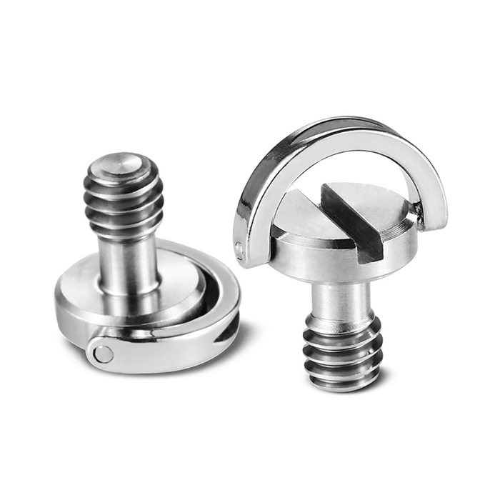 SmallRig Quick Release Camera Screw 1/4 inch with D-Ring, Pair 838