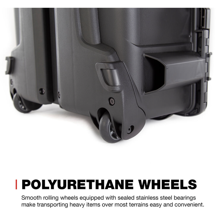 Nanuk 955 Wheeled Pro Photo Kit Protective Case with Padded Dividers & Lid Organizer - Black