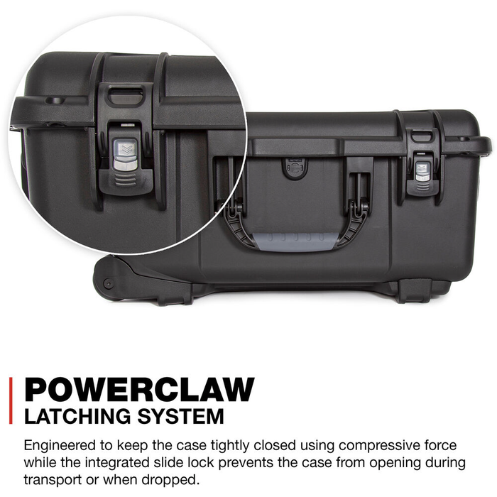 Nanuk 955 Wheeled Pro Photo Kit Protective Case with Padded Dividers & Lid Organizer - Black