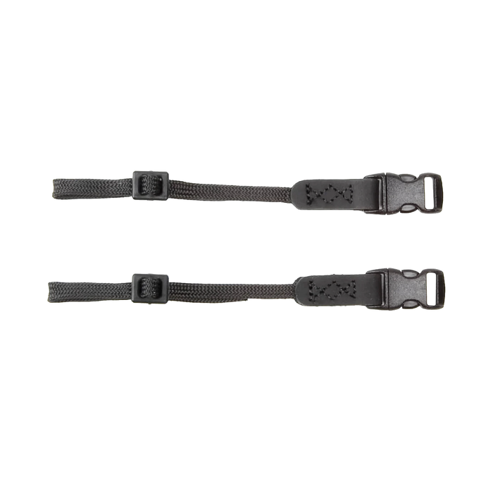 Op/Tech Mini Quick Disconnect Converters, 1/4" Webbing to 3/8" Mini Quick Disconnects Connectors (Set of 2), 3-7" - Black