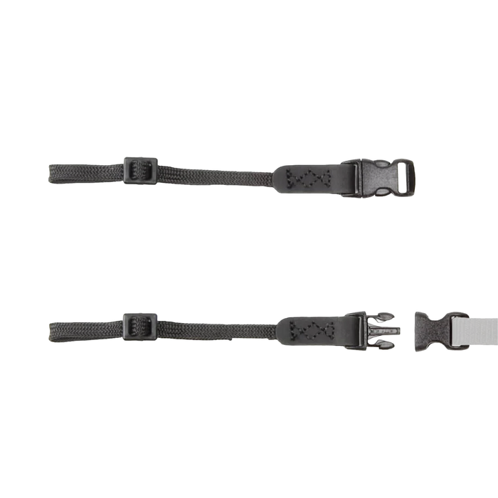 Op/Tech Mini Quick Disconnect Converters, 1/4" Webbing to 3/8" Mini Quick Disconnects Connectors (Set of 2), 3-7" - Black