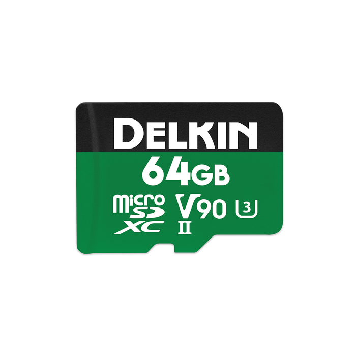 Delkin Devices 64GB POWER UHS-II microSDXC Memory Card with microSD Adapter