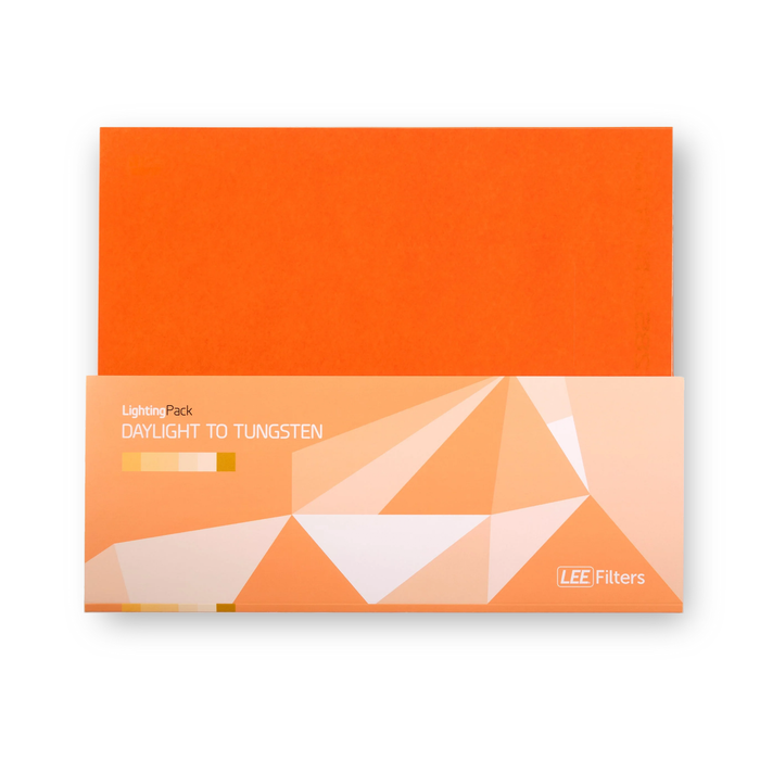 LEE Filters Daylight to Tungsten Studio Lighting Filter Pack, 10"x 12" - 12 Sheets