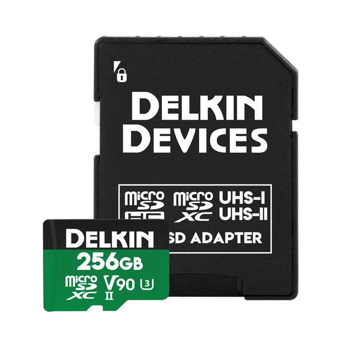 Delkin Devices 256GB POWER UHS-II microSDXC Memory Card with microSD Adapter