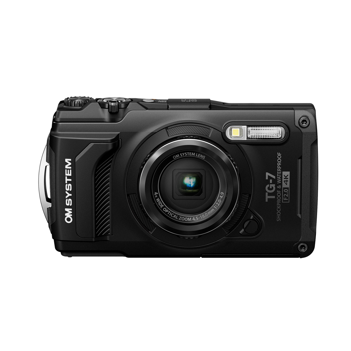OM SYSTEM オーエムシステム Tough TG-7 ブラック OM System Tough TG-7 Camera - Black — Glazer's Camera