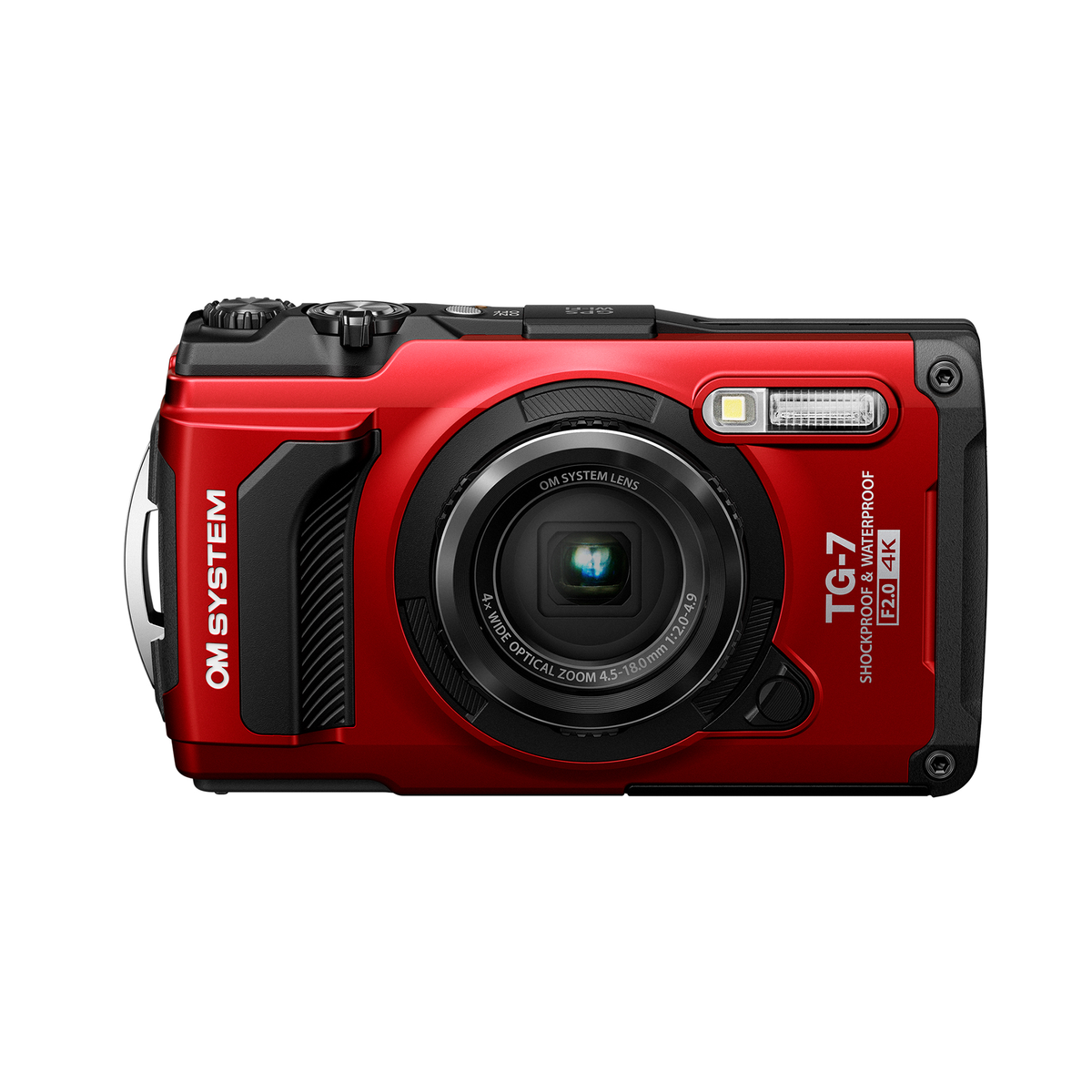 OM System Tough TG-7 Camera - Red — Glazer's Camera OM System Tough TG-7 Camera - Red — Glazer's Camera