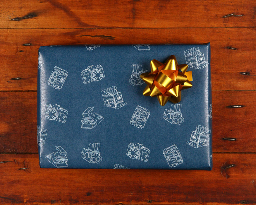 Cameras Gift Wrap, 10ft Roll - Night Sky