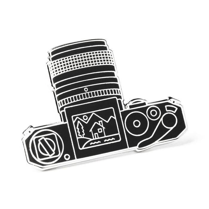 Viewfinder Camera Pin Silver
