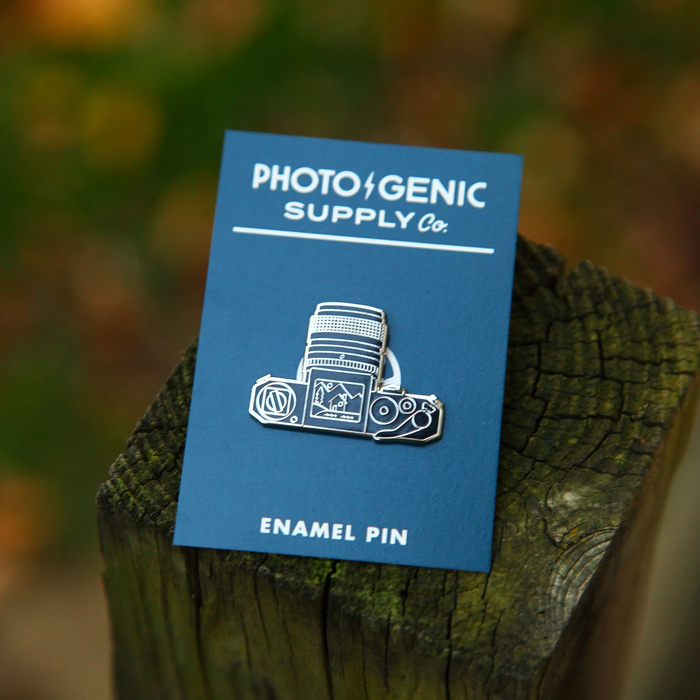 Viewfinder Camera Pin Silver