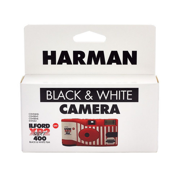 Ilford XP2 Super Single Use Black & White Film Camera with Flash - 27 Exposures