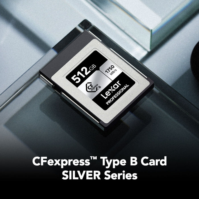 Lexar 512GB Professional CFexpress Type B SILVER Series Memory Card