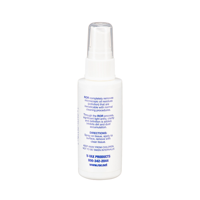 ROR Lens Cleaner & Residual Oil Remover - 2.0 oz, Spray Bottle