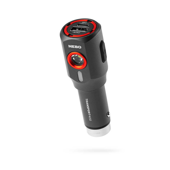 Nebo Transport 400 2-in-1 Car Charger & Flashlight