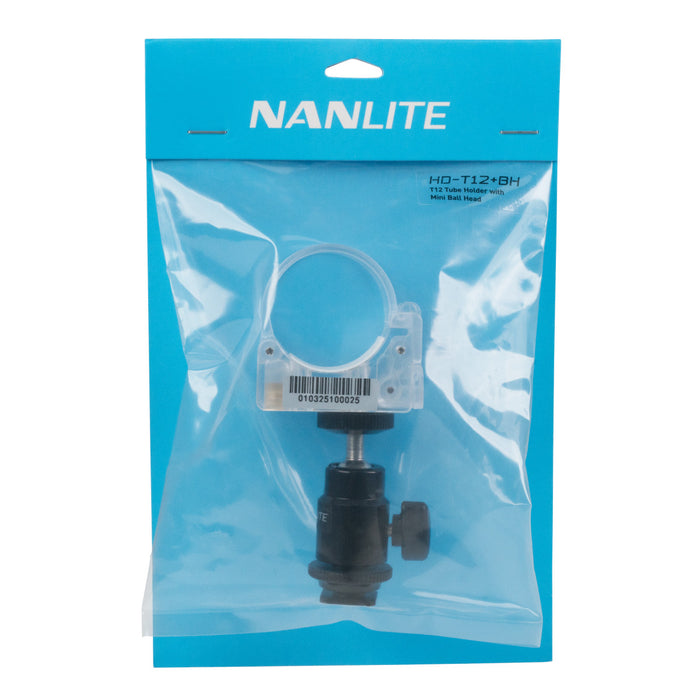 Nanlite Pavotube Transparent Polycarbonate Clip with Mini Ball Head