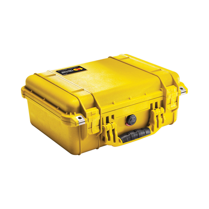 Pelican 1450 Protector Case with Pick-N-Pluck Foam & Lid Foam - Yellow