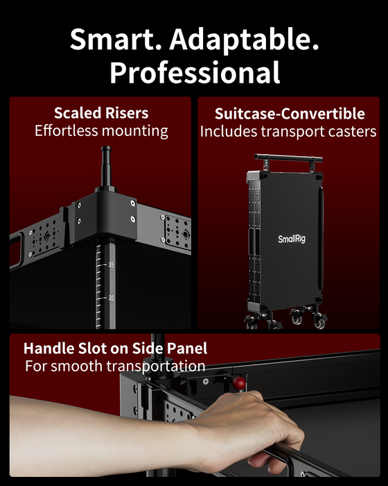 SmallRig 36" Lightweight Video Production Camera Cart MD4573