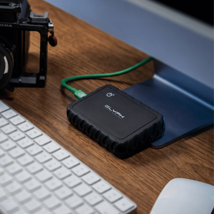 Glyph Technologies 2TB Atom EX80 High-Intensity USB4 80Gbps NVMe Portable External SSD with Location Track