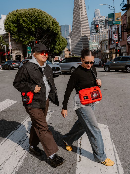 Long Weekend Crossbody Camera Pouch - Chili Red