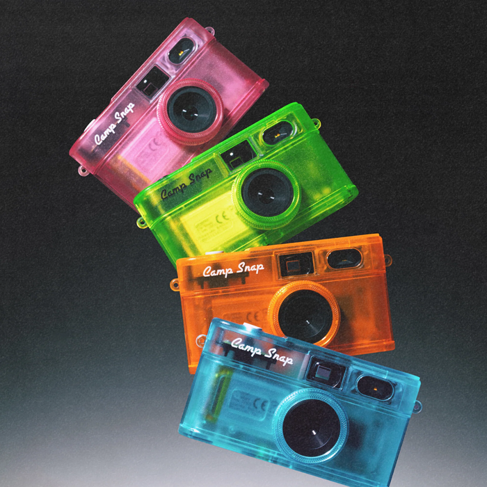 Camp Snap 2 Screen-Free Digital Camera - Blue Rush (Transparent)