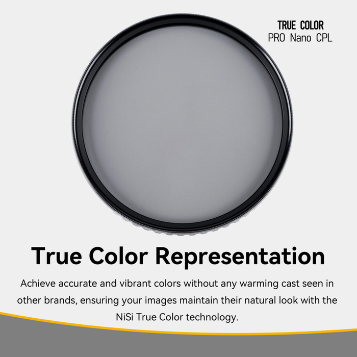 NiSi 67mm True Color Pro Nano CPL Circular Polarizing Filter