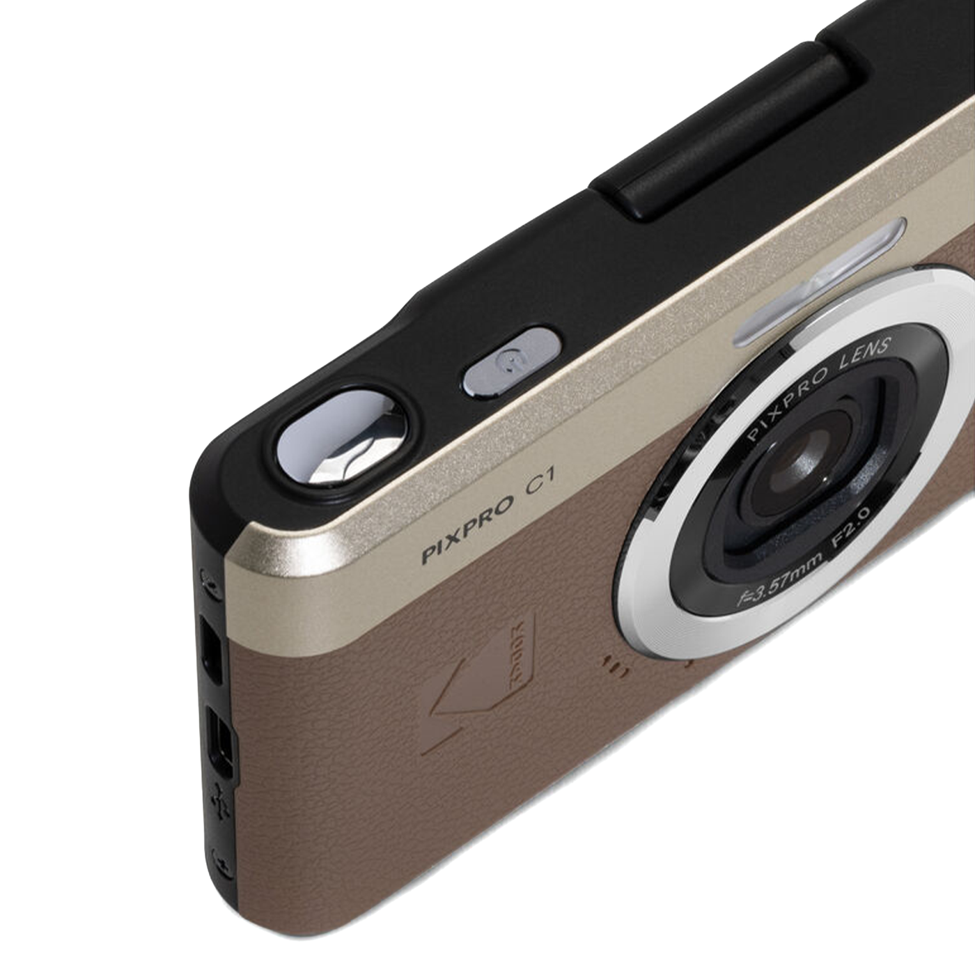 Kodak PIXPRO C1 Compact Digital Camera - Brown — Glazer's Camera