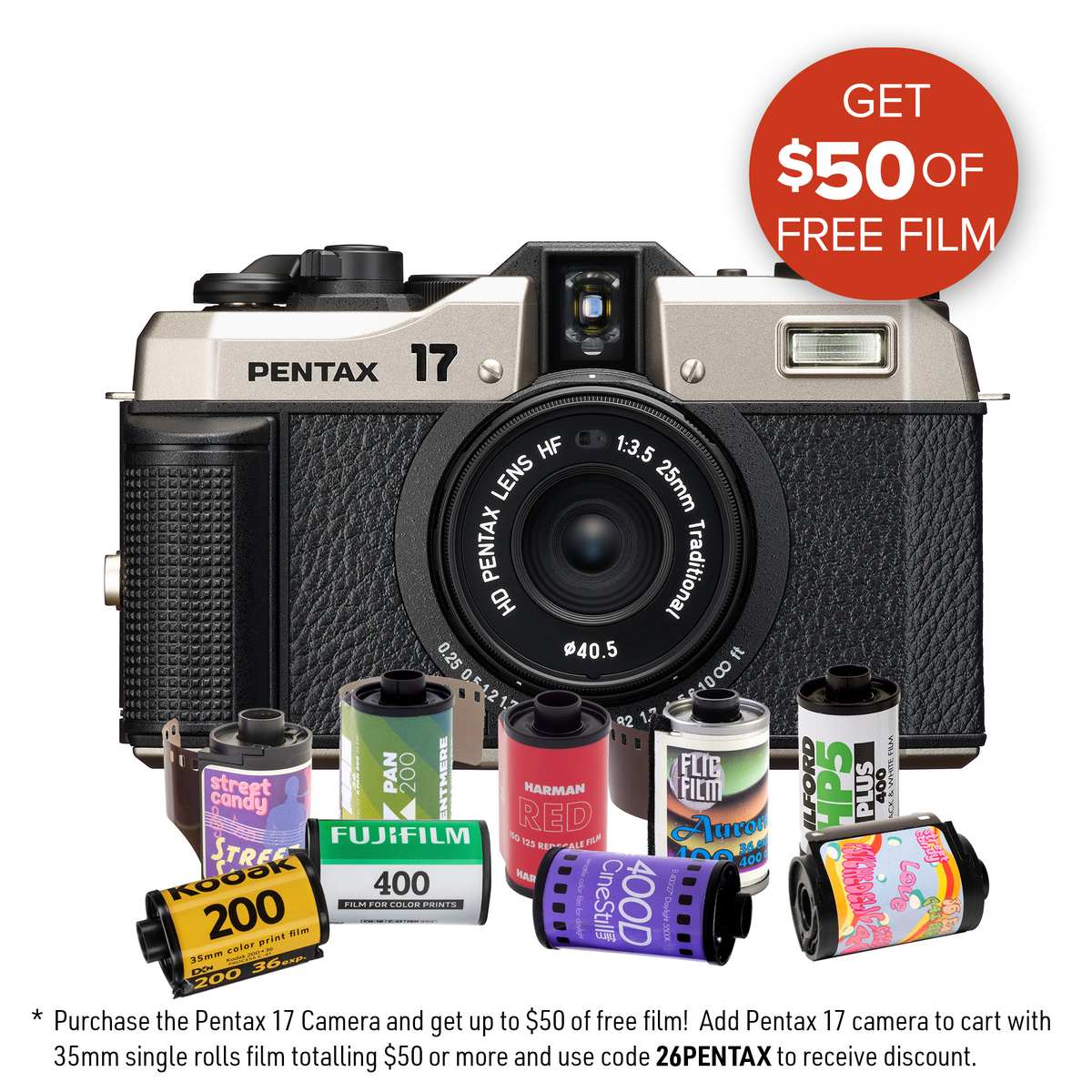Pentax 17 Film Camera — Glazer's Camera Pentax 17 Film Camera — Glazer's Camera