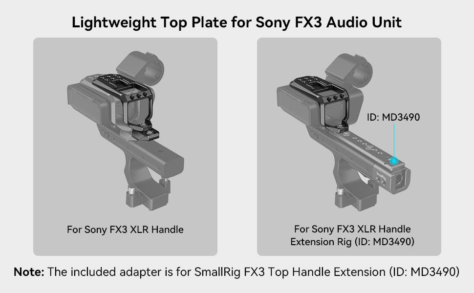 SmallRig Top Plate for Sony FX30 & FX3 XLR Unit