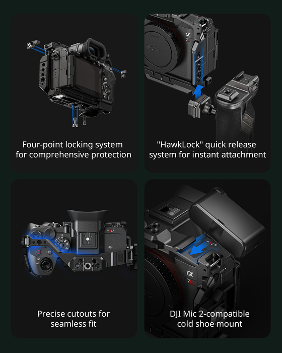 SmallRig HawkLock Quick Release Full Camera Cage Kit for Sony A7R VI 6702