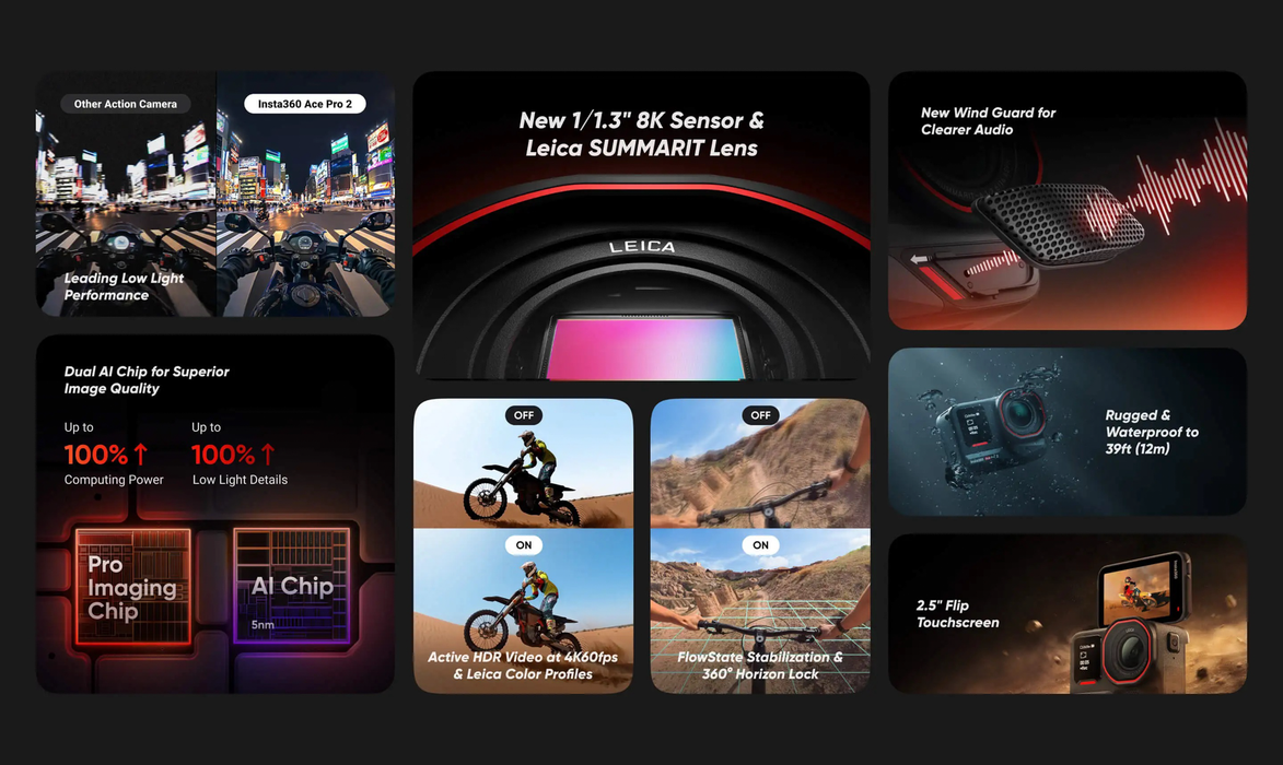 Insta360 Ace Pro 2 Action Camera Standard Bundle