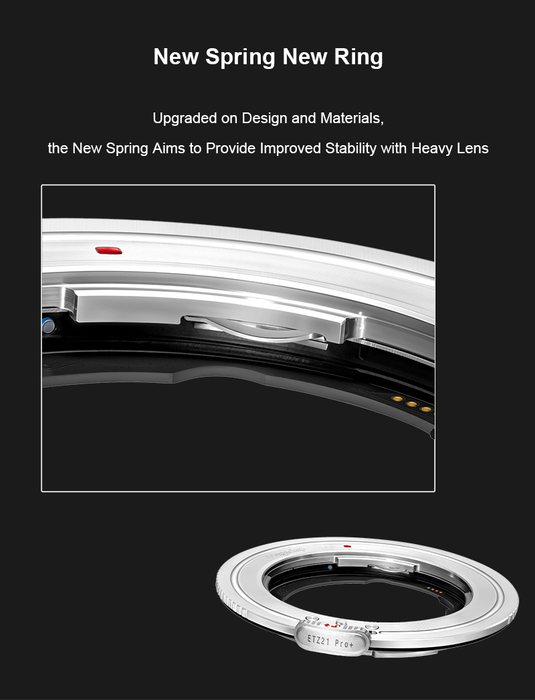 Megadap Sony E-Mount Lens to Nikon Z-Mount Camera Body Autofocus Adapter Pro+
