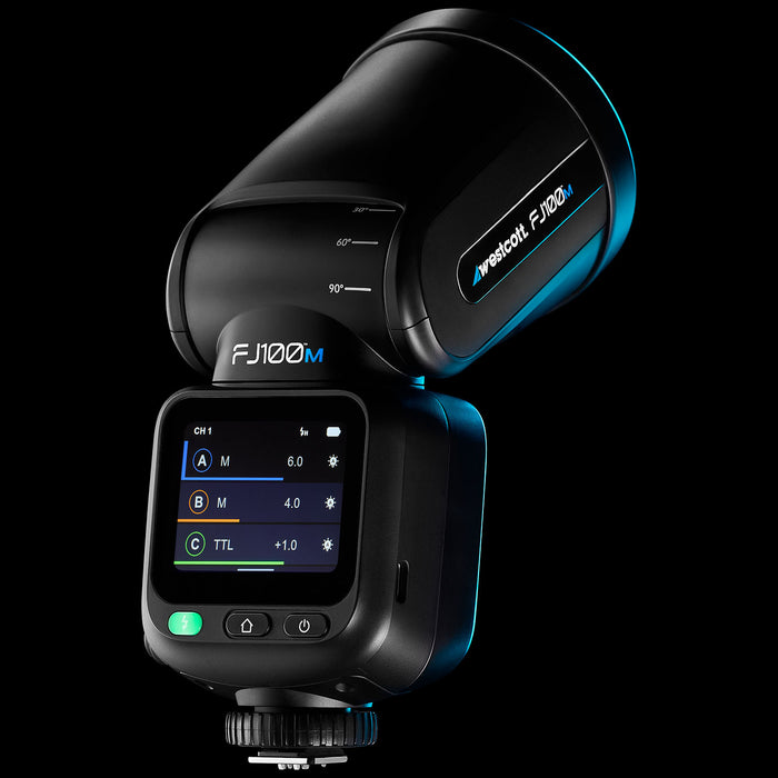 Westcott FJ100 M Touchscreen Speedlight Flash with Multi-Brand Camera Mount (100Ws)