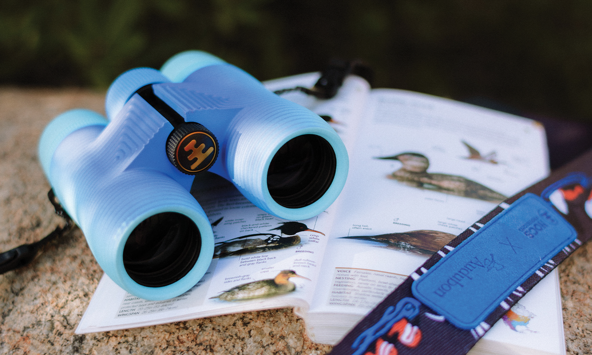 Nocs Provisions x Audubon Field Issue 8x32 Waterproof Binoculars Bundle with Strap - Audubon Ruddy Duck (Limited-Edition)