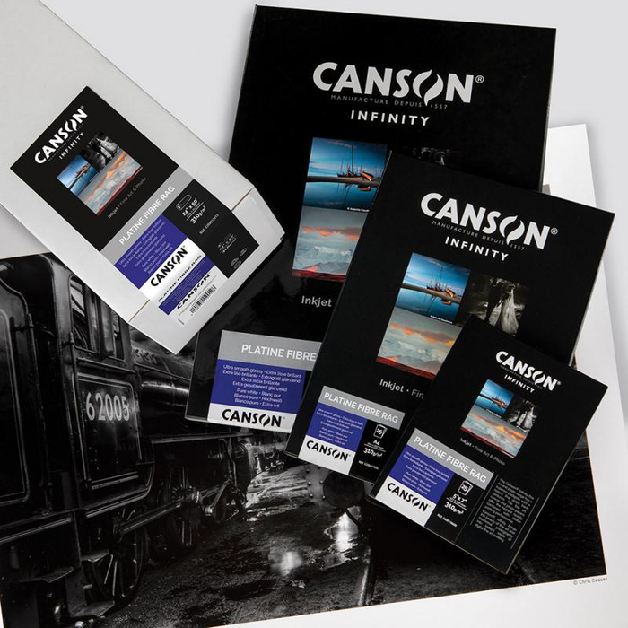 Canson Infinity Platine Fibre Rag Satin Inkjet Paper, 310 gsm, 24" x 39' - Roll