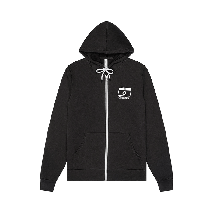 Glazer's Camera Collage Hoodie Full-Zip Black - Large