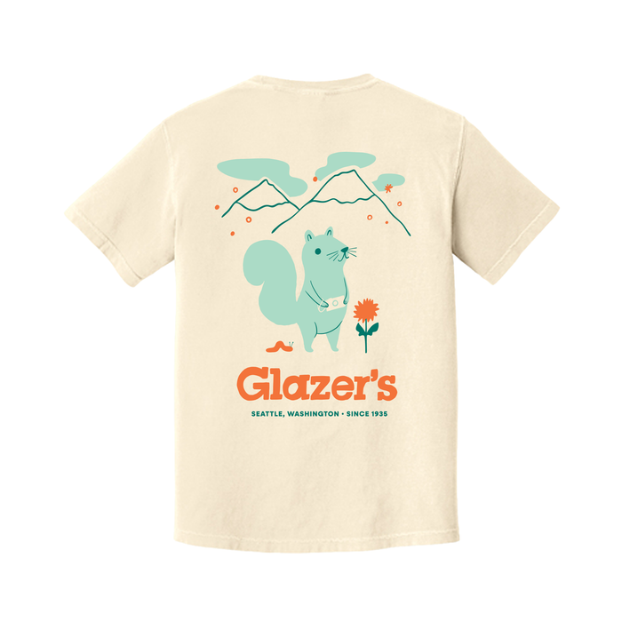 Glazer's Squirrel T-Shirt Ivory - 3XL