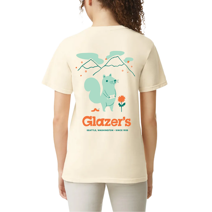 Glazer's Squirrel T-Shirt Ivory - Small