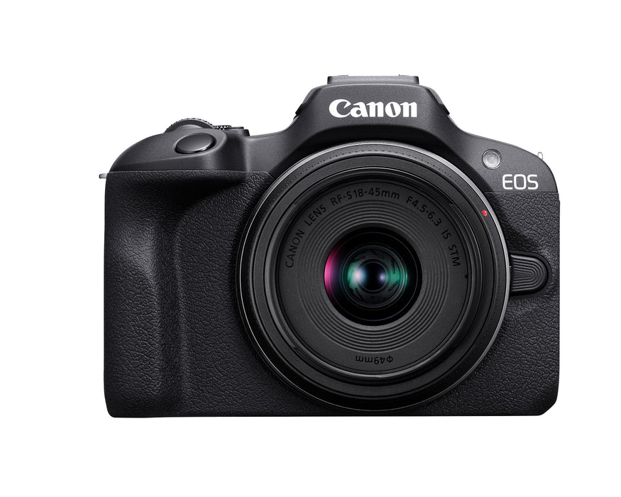 Canon EOS R100 Mirrorless Camera with RF-S 18-45mm F4.5-6.3 IS STM Lens