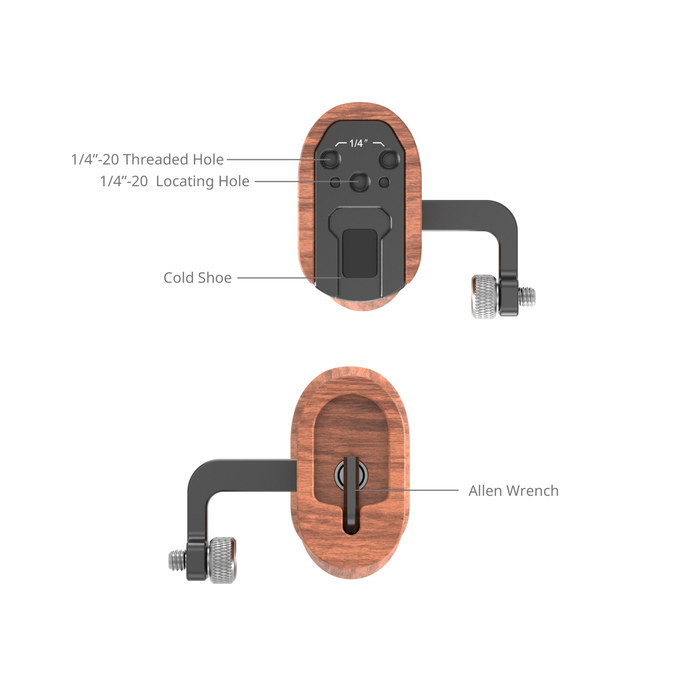 SmallRig Universal Wooden Side Handle HSN2093D