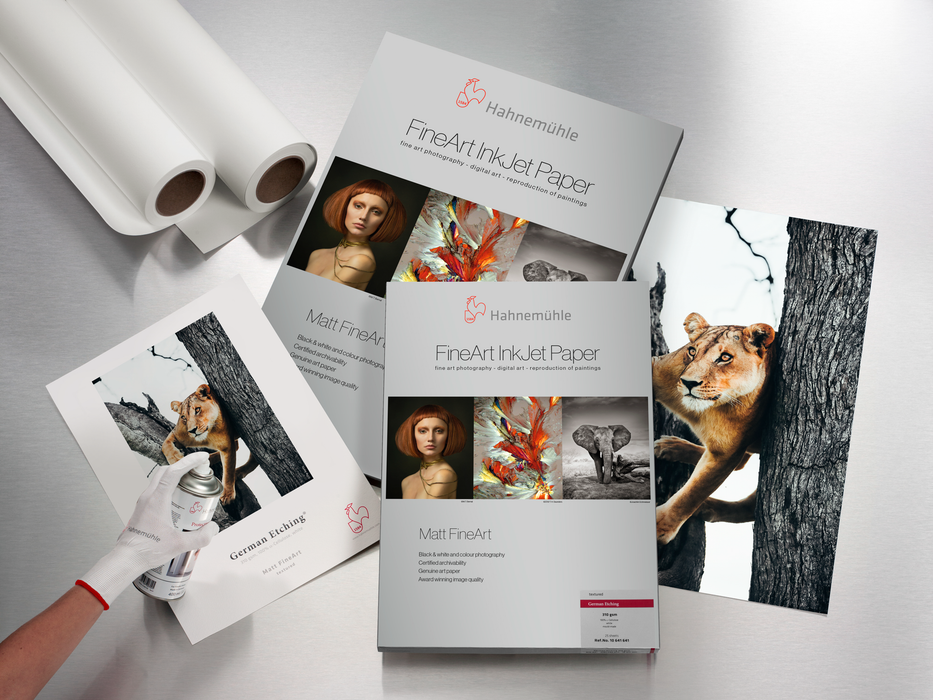 Hahnemühle German Etching FineArt Textured Matte Inkjet Paper 310gsm, 24" x 39' - Roll Paper
