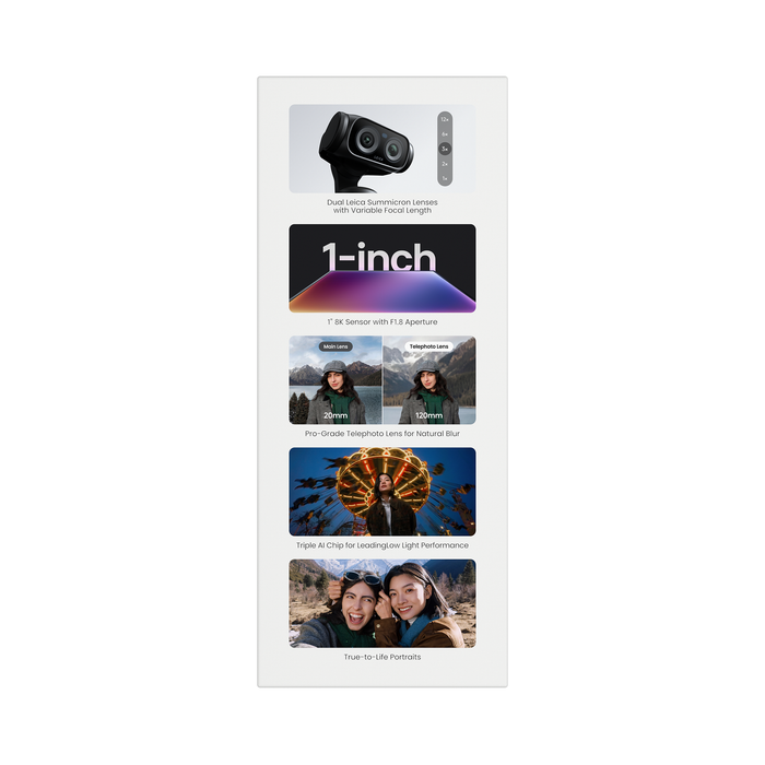 Insta360 Luna Ultra 8K Gimbal Camera Creator Bundle - Cosmic Black