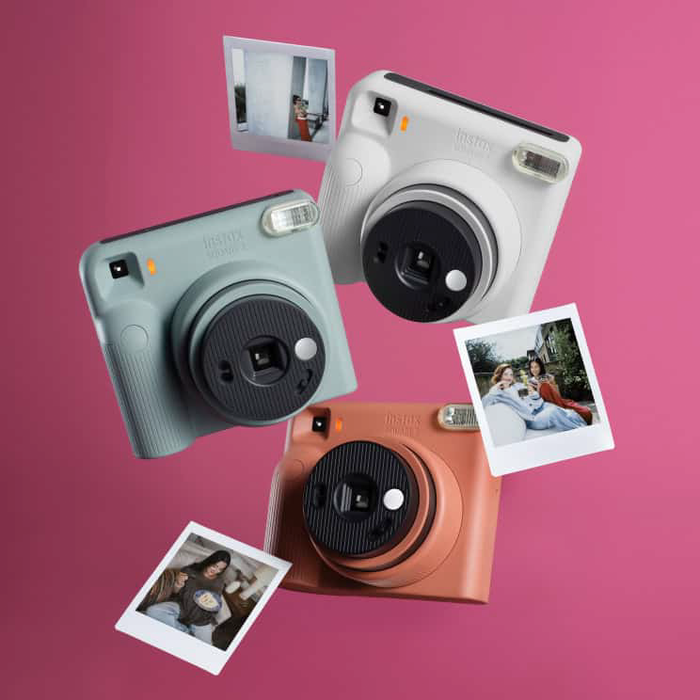Fujifilm Instax SQUARE 2 Instant Film Camera - Brick Red