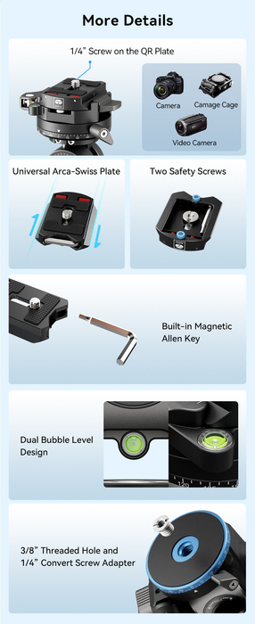 Sirui KS-G3 Geared Tripod Head