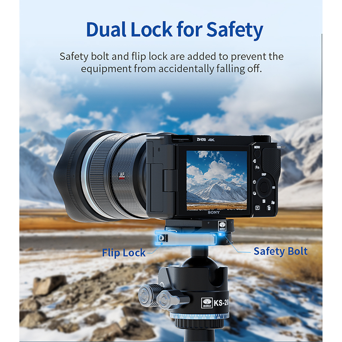 Sirui ST-124 Carbon Fiber Tripod with KS-30 Ball Head