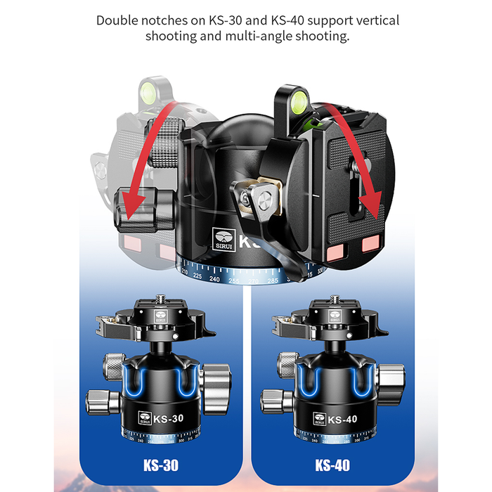 Sirui ST-124 Carbon Fiber Tripod with KS-30 Ball Head