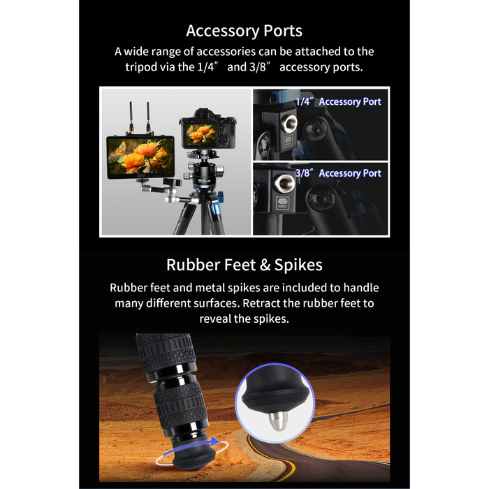 Sirui ST-224 Carbon Fiber Tripod with KS-40 Ball Head