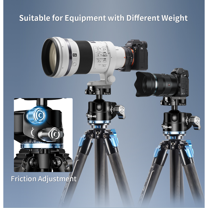 Sirui ST-224 Carbon Fiber Tripod with KS-40 Ball Head