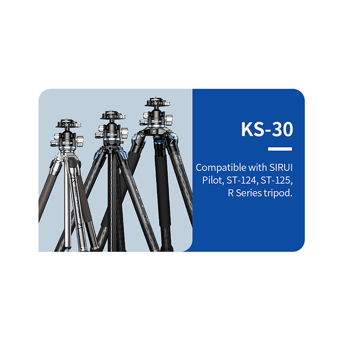 Sirui ST-124 Carbon Fiber Tripod with KS-30 Ball Head